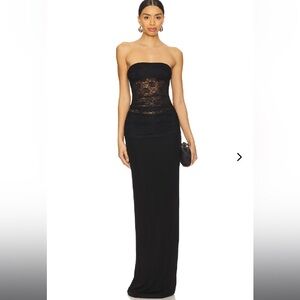 Lovers & Friends Zahra Gown Black Sz L